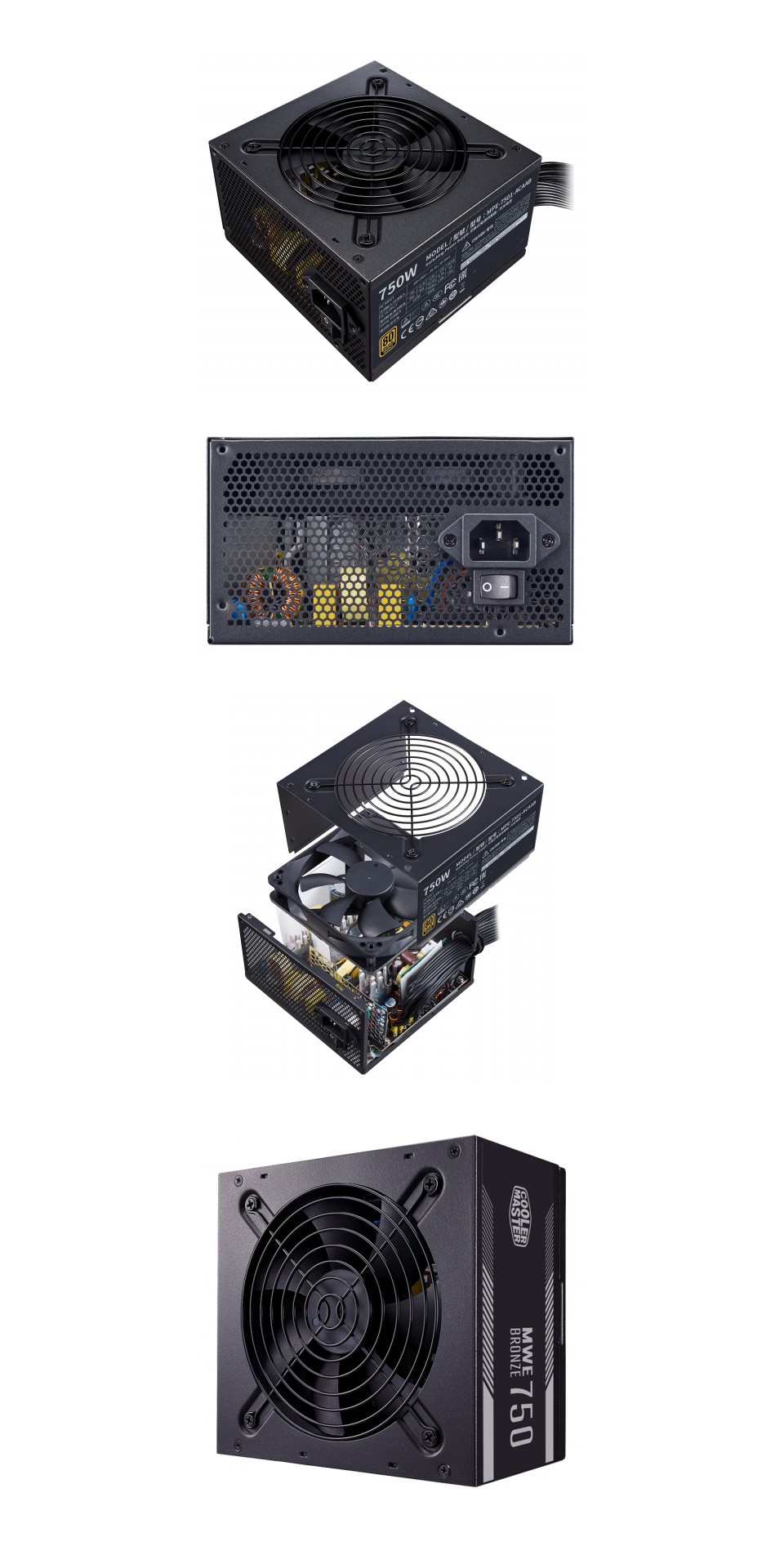 Buy Cooler Master MWE Bronze V2 750W Power Supply [MPE7501ACAABAU] PC Case Gear Australia