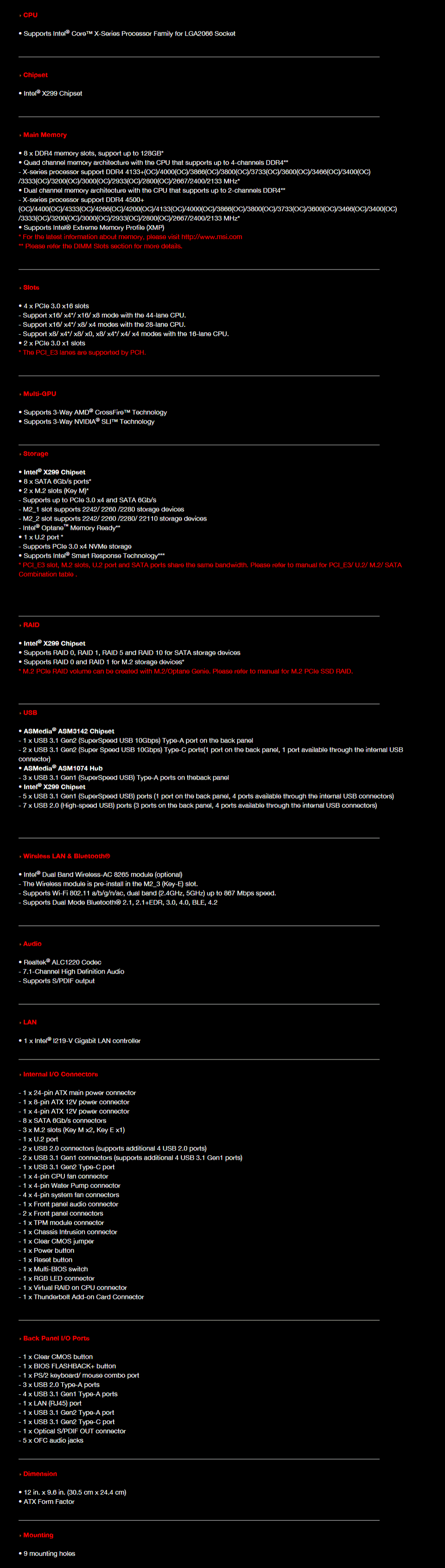 Buy MSI X299 Tomahawk AC Motherboard [MSI-X299-TOMAHAWK-AC] | PC Case ...