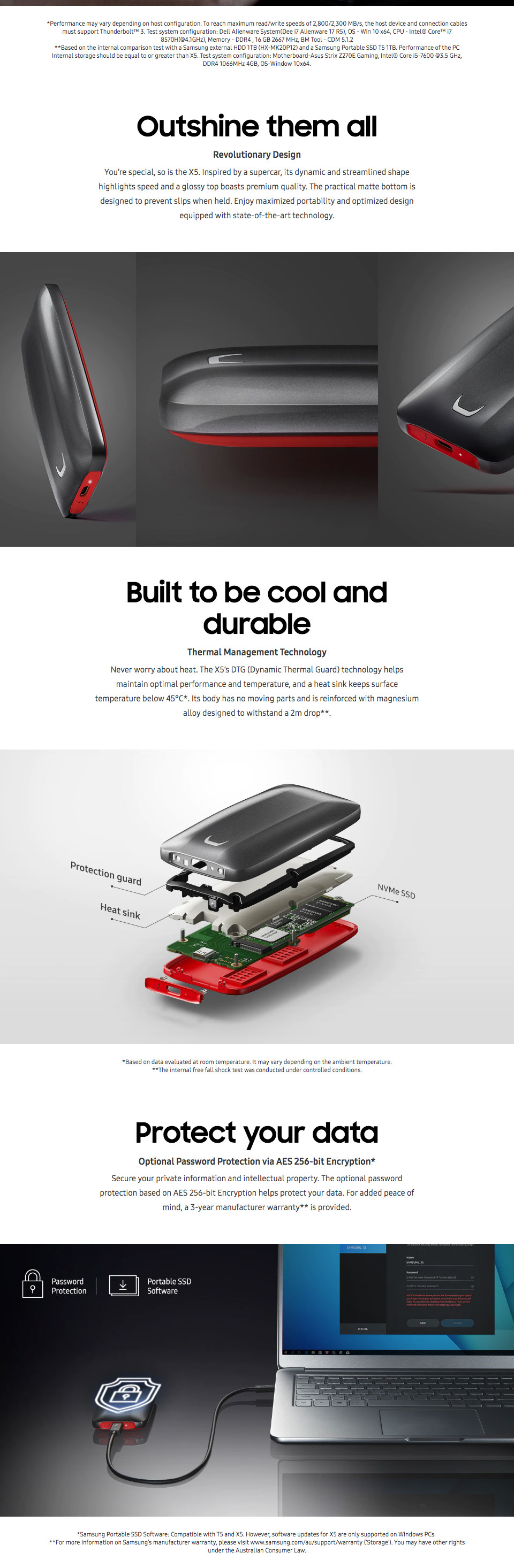 Buy Samsung X5 Thunderbolt Portable SSD 500GB [MU-PB500B/WW - Main Image