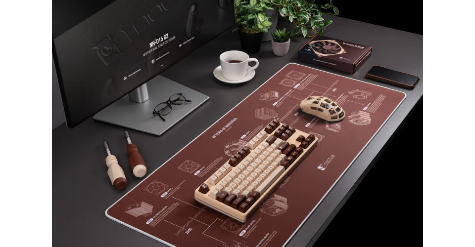 Noctua NP-DM3 20th Anniversary Desk Mat Feature 1