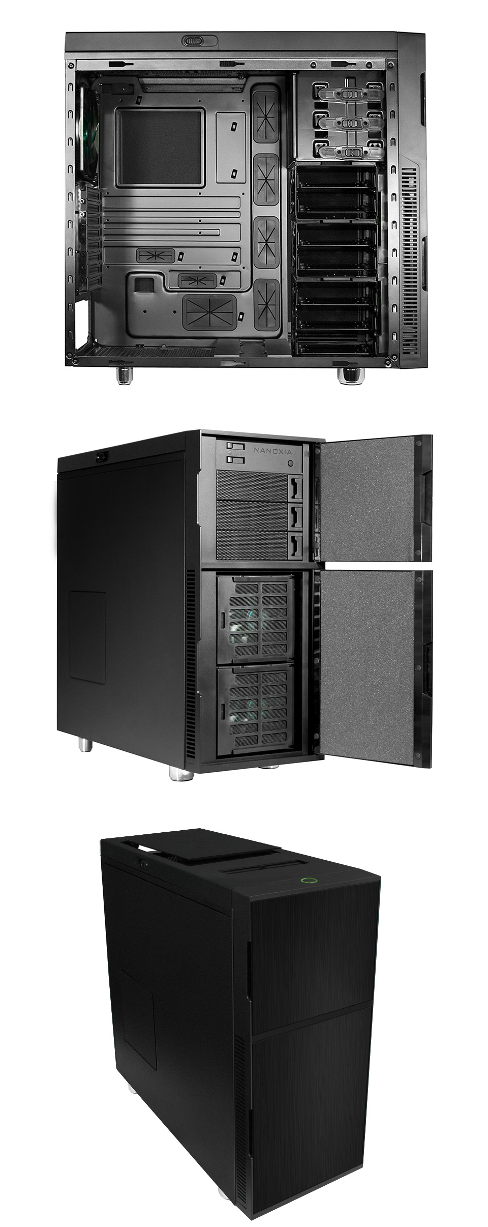 Buy Nanoxia Deep Silence 1 Rev B Dark Black Case [NXDSONEREVBBK