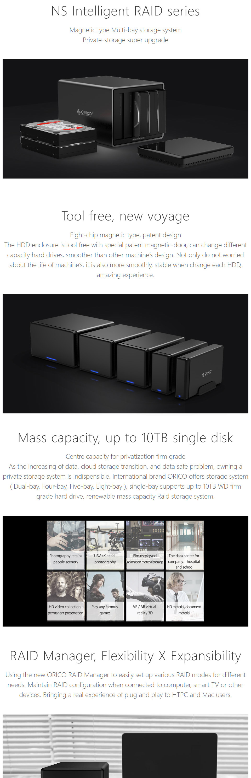 HD Storage RAID 5 Baias USB 3.0 - Expansão E Segurança