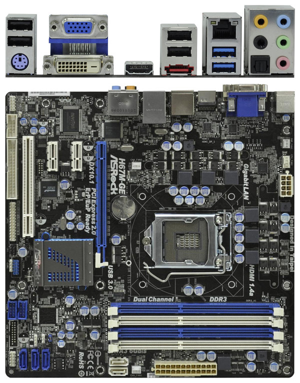 Buy ASRock H67M-GE Motherboard [H67M-GE] | PC Case Gear Australia