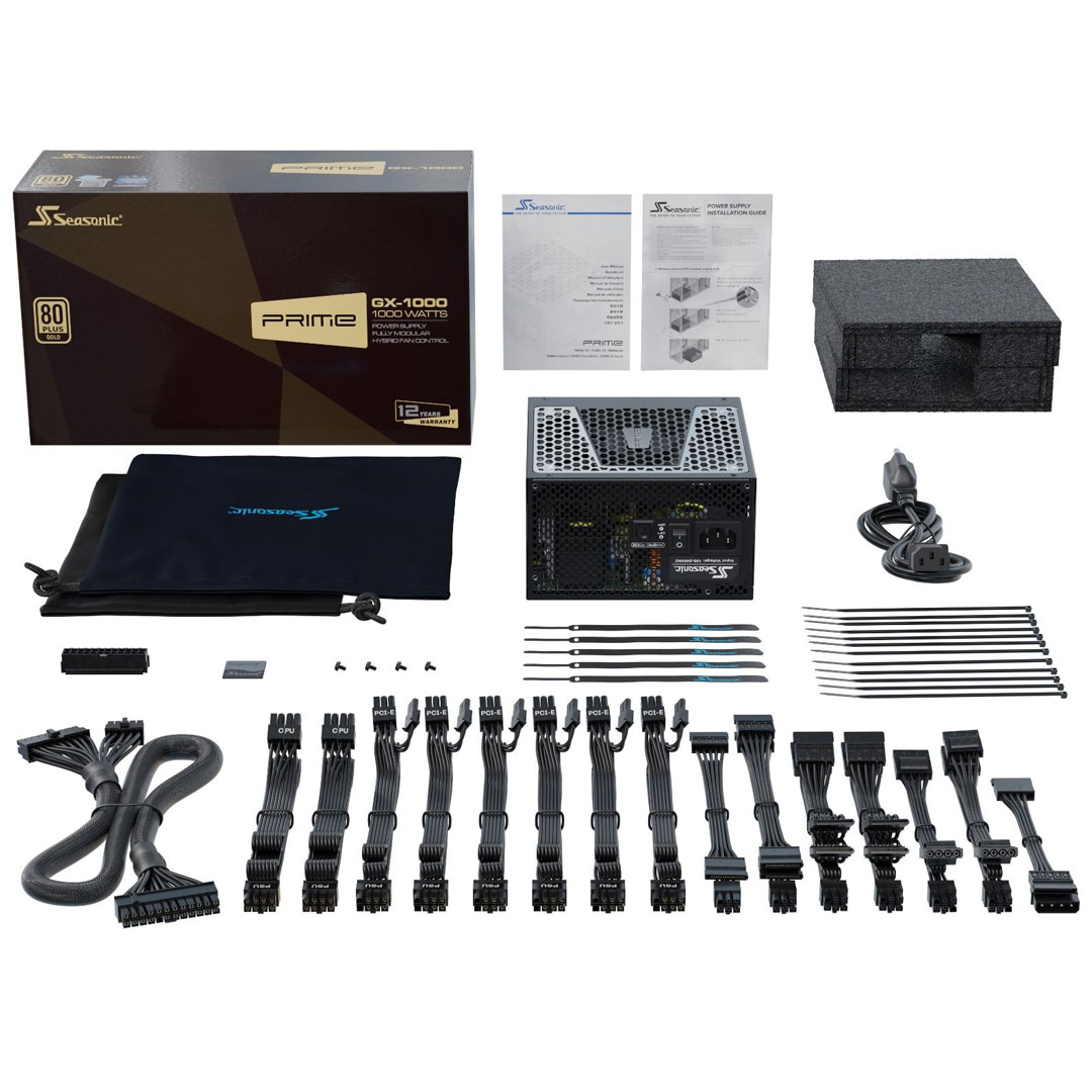 Buy Seasonic Prime GX-1000 Gold 1000W Power Supply [PRIME-GX-1000] | PC ...