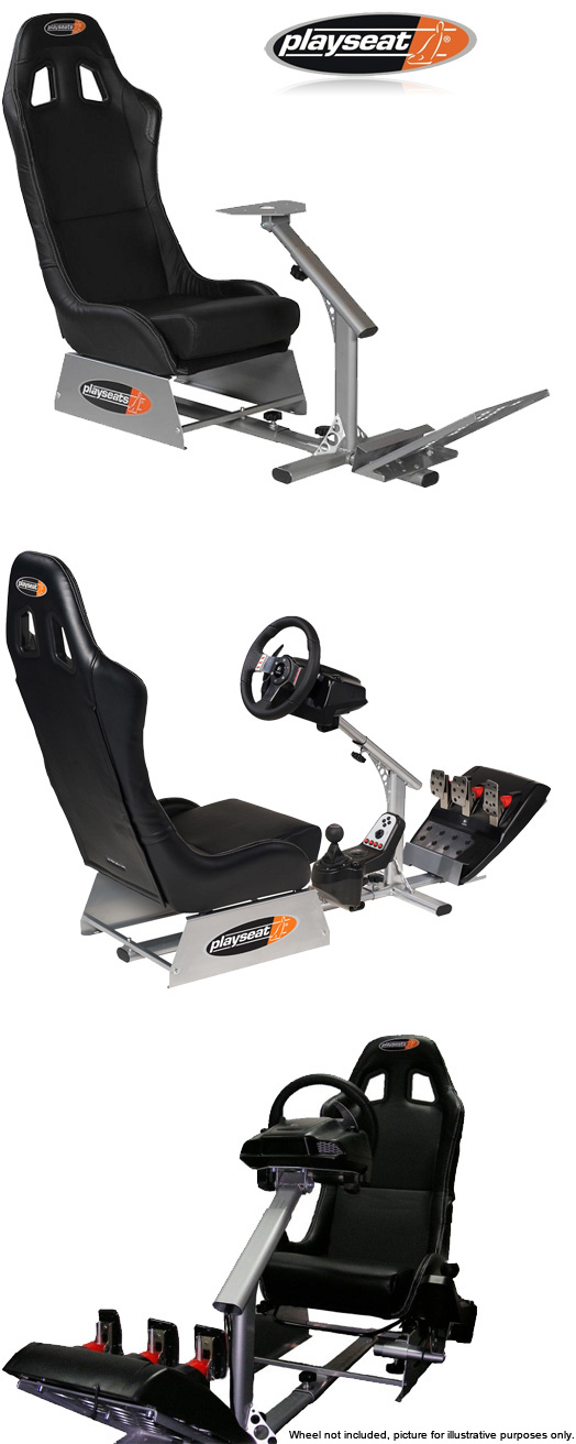 Playseat® Evolution Black レーシングコックピット Playseat® Evolution ActiFit Lightweight Carbon Quality Steel