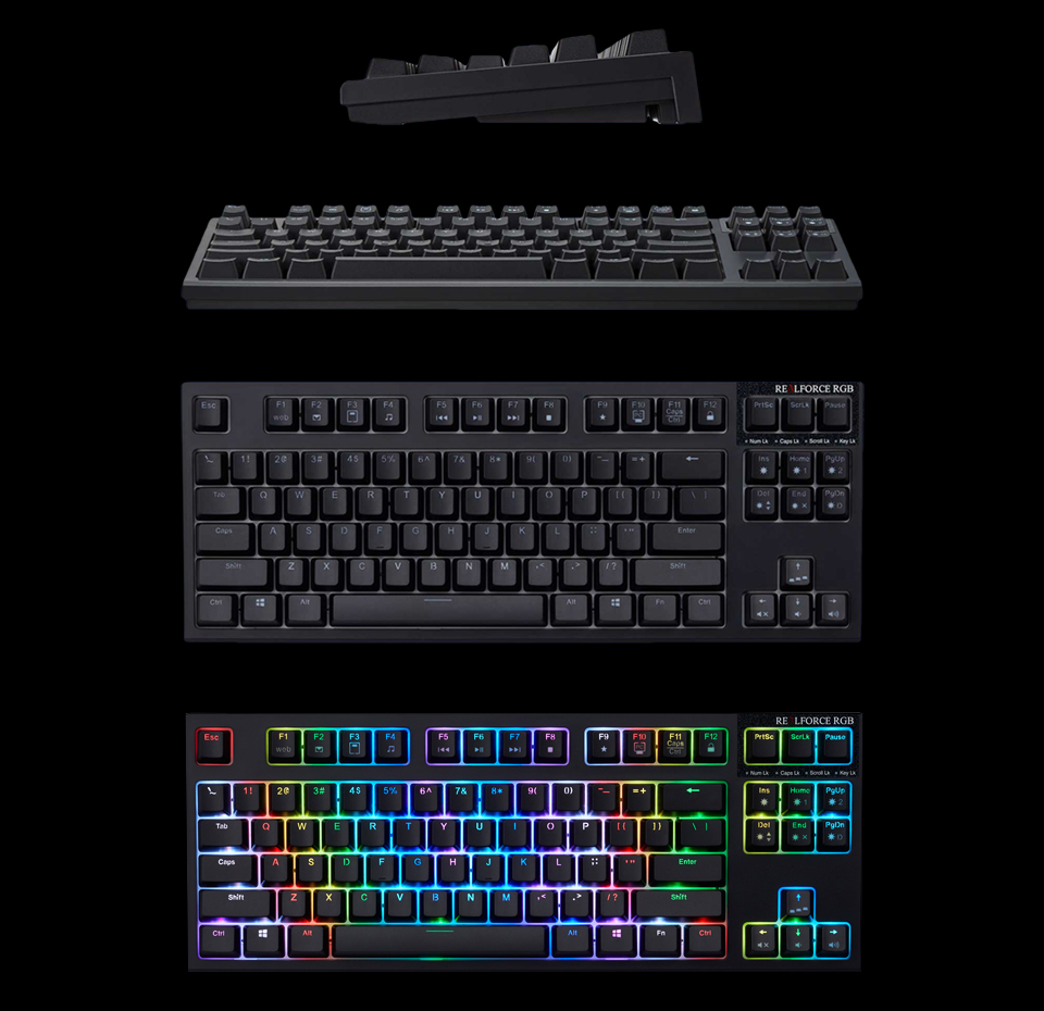 Realforce RGB TKL R2TLA-US4G-BK 英語配列 テンキーレス キーボード