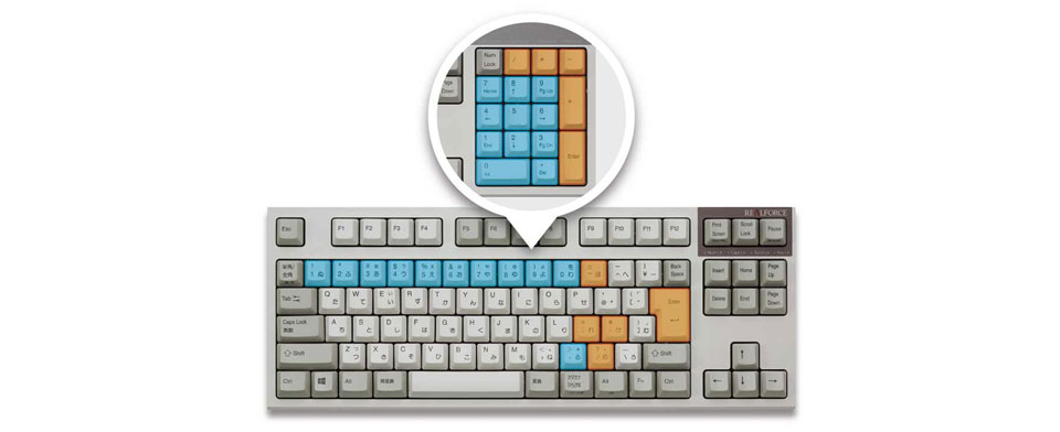 Buy Topre REALFORCE APC TKL Mech Keyboard Variable Weight Ivory [R2TLA ...