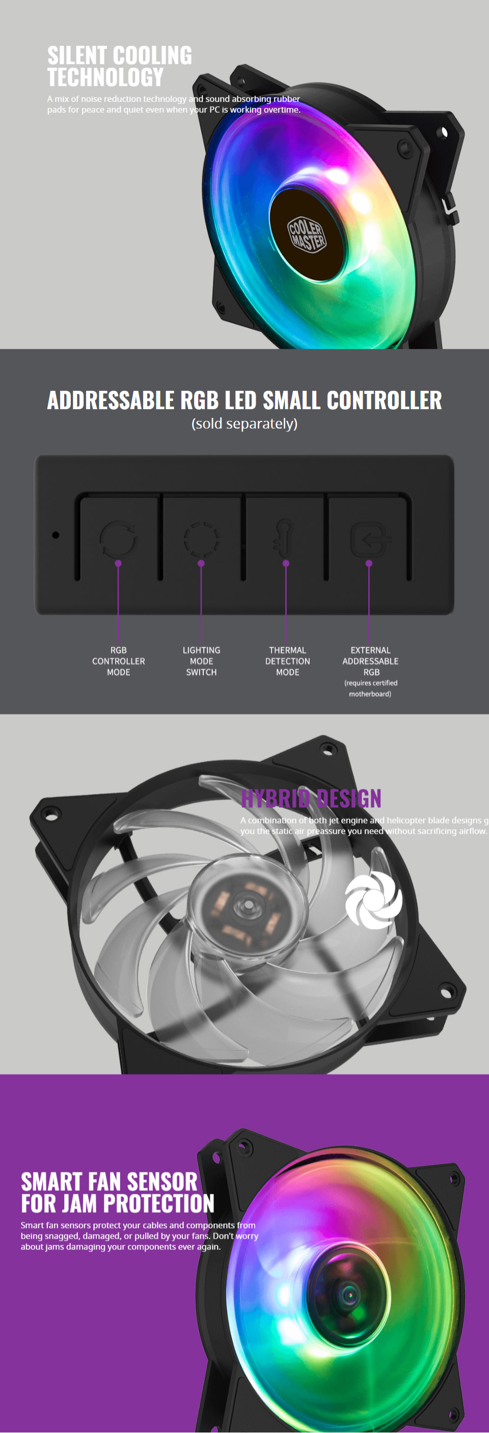 Buy Cooler Master MasterFan MF120R ARGB 120mm Fan [R4-120R-20PC-R1