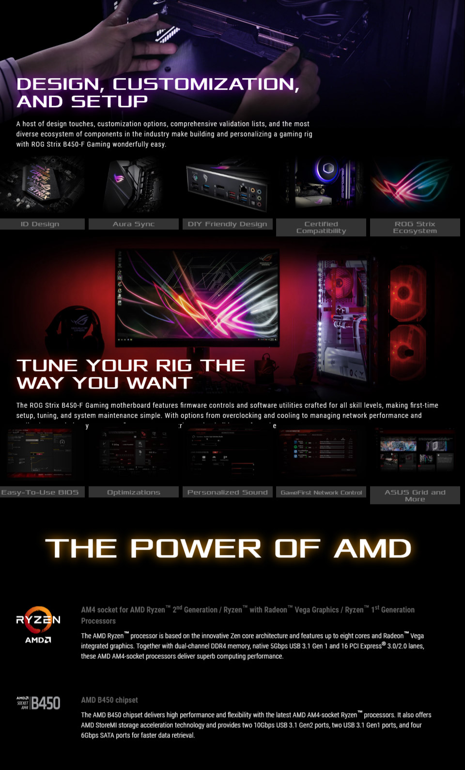 Buy ASUS ROG Strix B450-F Gaming Motherboard [ROG-STRIX-B450-F-GAMING