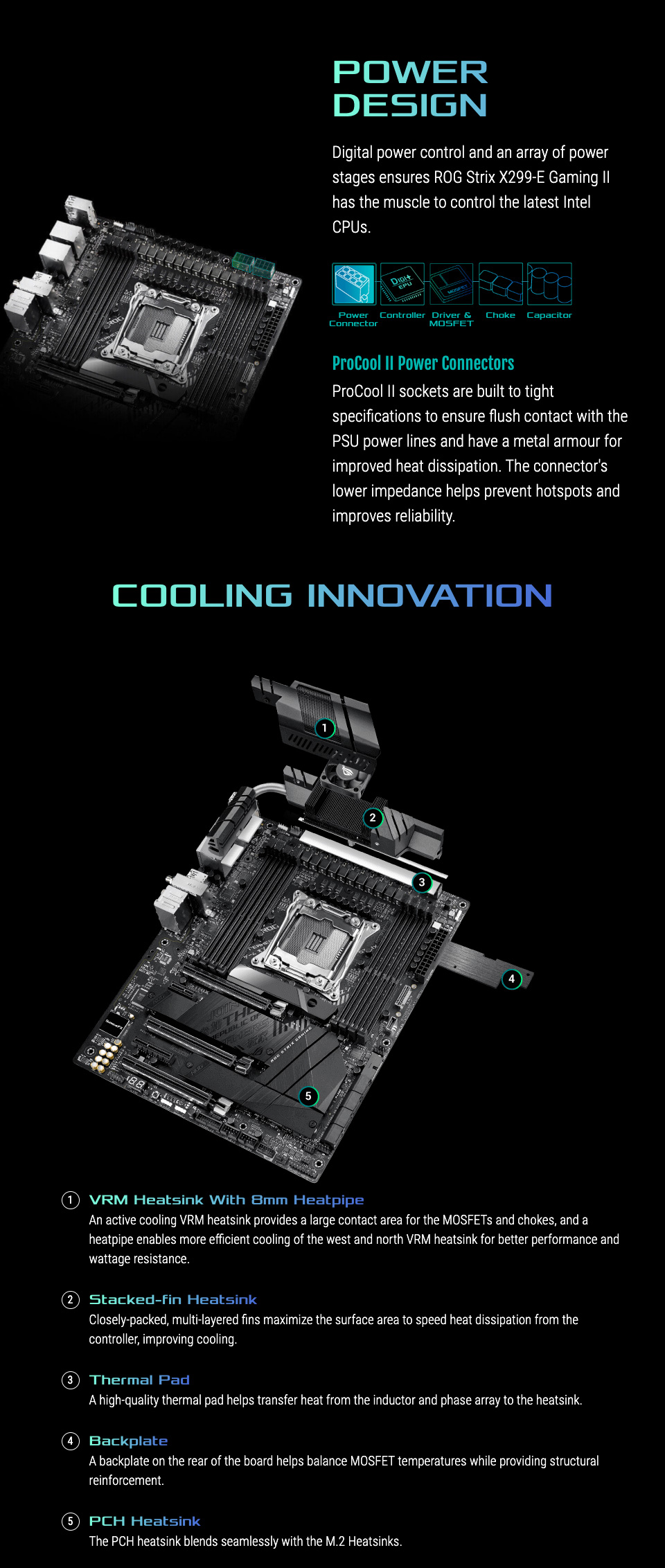 ASUS Strix X299-E Gaming II Motherboard features 2