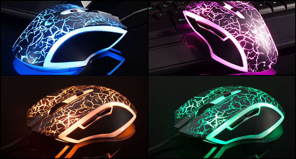 Buy Rapoo V20 RGB Lightning Black Optical Gaming Mouse [MIRP-V20-FBK