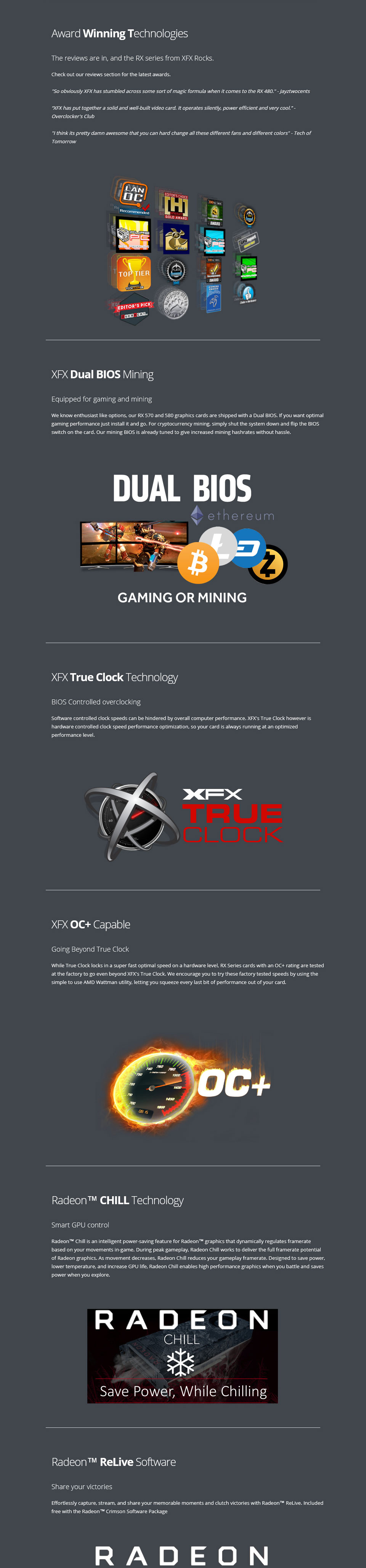 Buy XFX Radeon RX 580 GTR XXX Edition 8GB [RX-580P8DFWR] | PC Case Gear ...