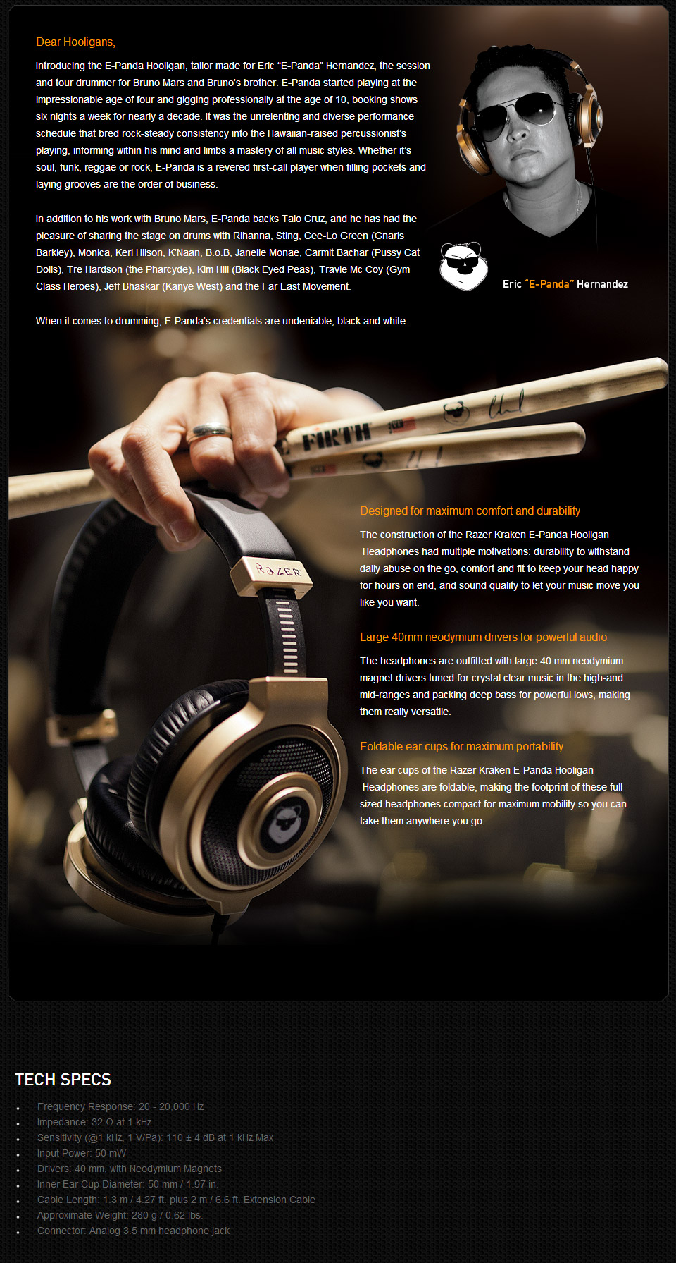 Buy Razer Kraken E-Panda Analog Gaming 
