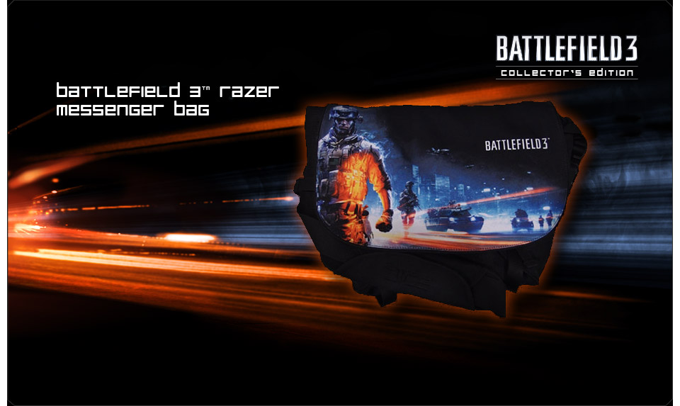 Buy Razer Battlefield 3 Messenger Bag [RZ-MESSENGER-BAG-BF3] | PC 
