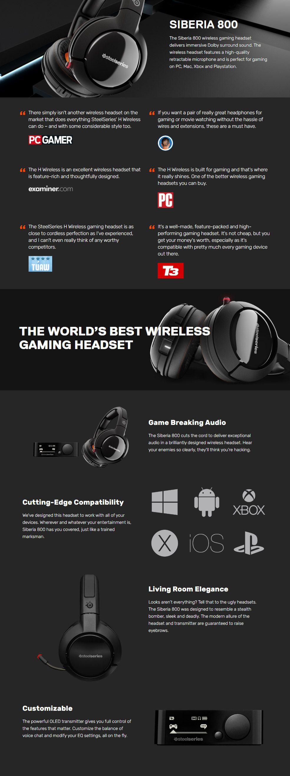 Buy SteelSeries Siberia 800 Wireless Gaming Headset SS 61302