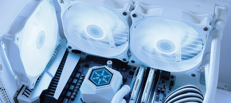 Buy SilverStone Permafrost PF360 ARGB AIO Liquid CPU Cooler White [SST ...