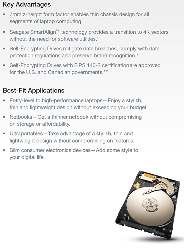 Buy Seagate Momentus ST500LT012 7mm 500GB [ST500LT012] | PC Case Gear ...