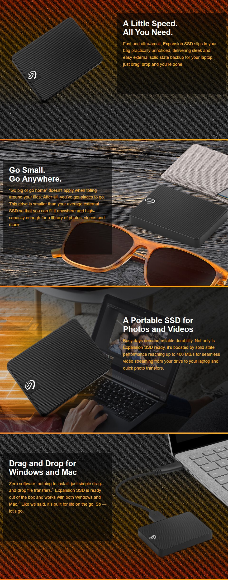 Seagate Expansion Portable SSD 1TB Seagate Expansion Portable SSD 1TB features