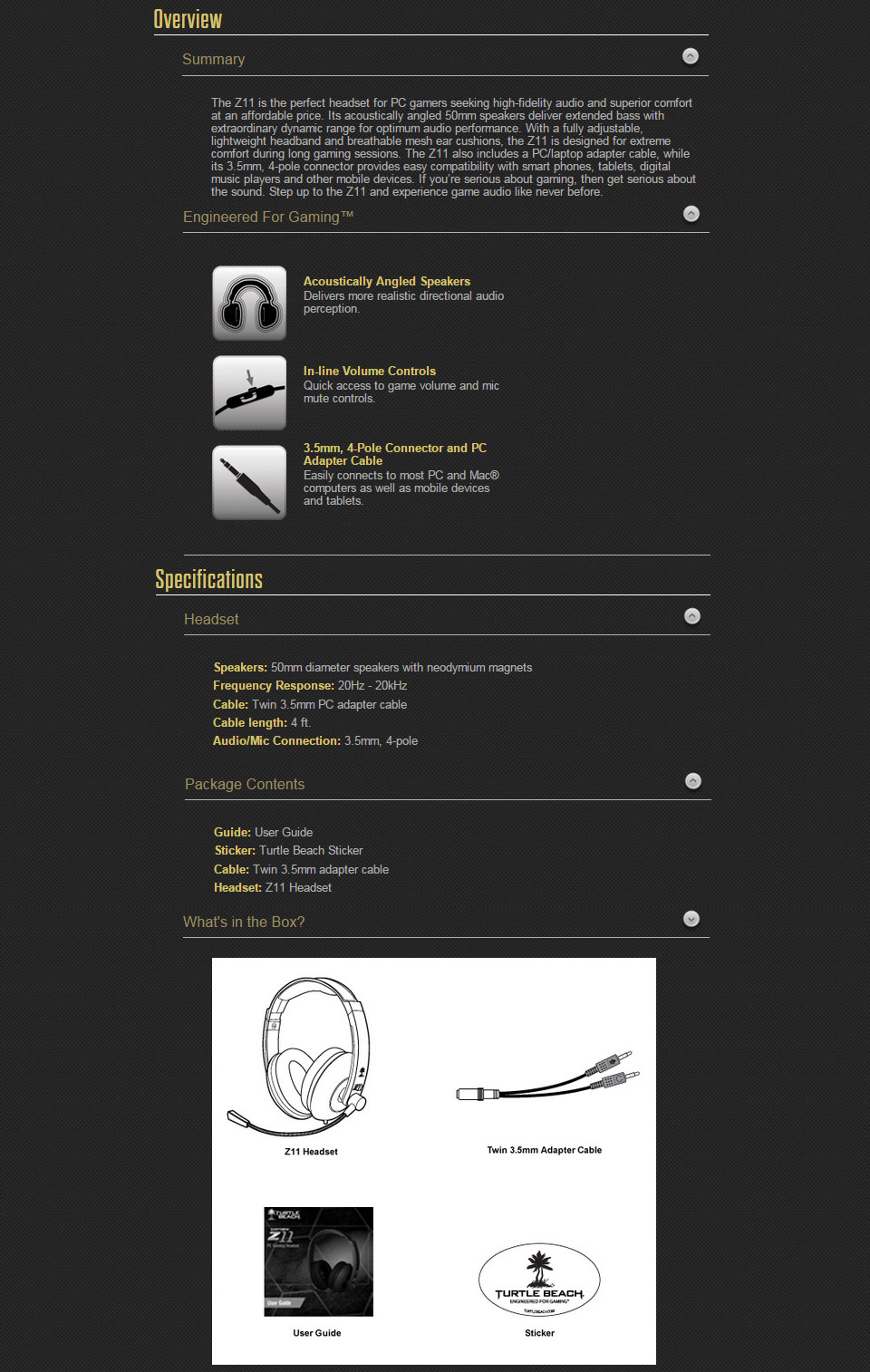 Buy Turtle Beach Ear Force Z11 Red Gaming Headset [TB0145R] PC Case