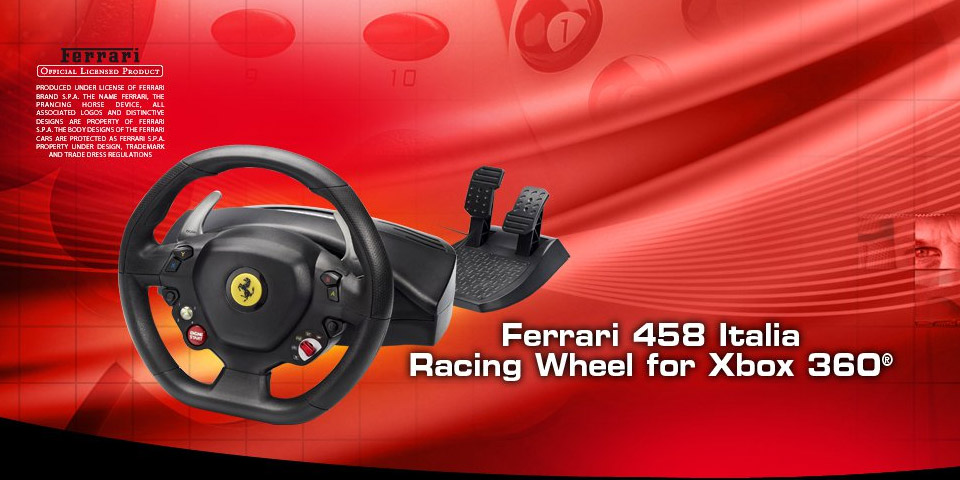 Thrustmaster Ferrari 458 Italia Racing Wheel For Pc Xbox