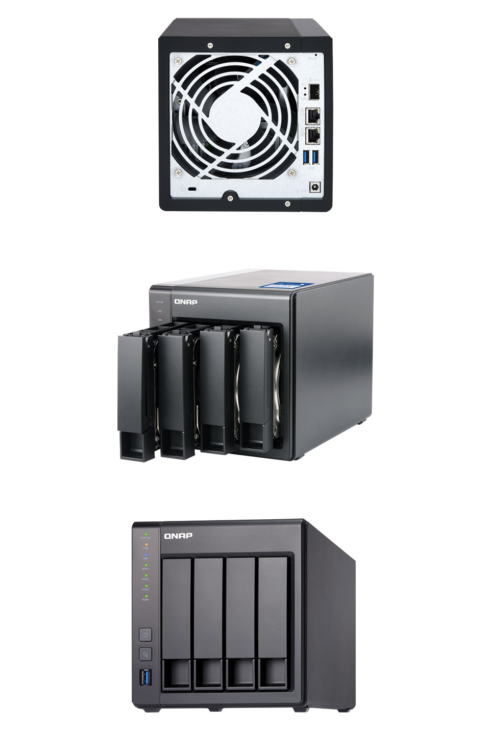 QNAP 10GbE対応NAS TS-431X QNAP／TS-431X2 メモリ8GB 10GbE SFP+