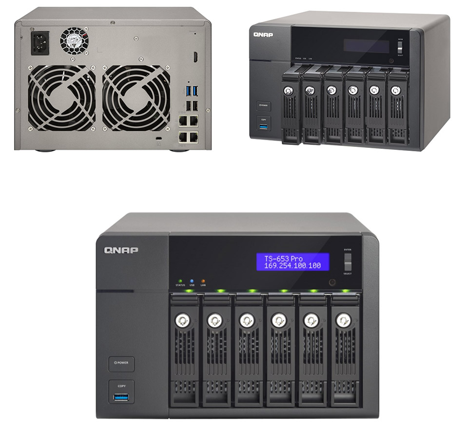 Buy QNAP TS-653 Pro 2GB 6 Bay Hotswap NAS [TS-653-PRO] | PC Case