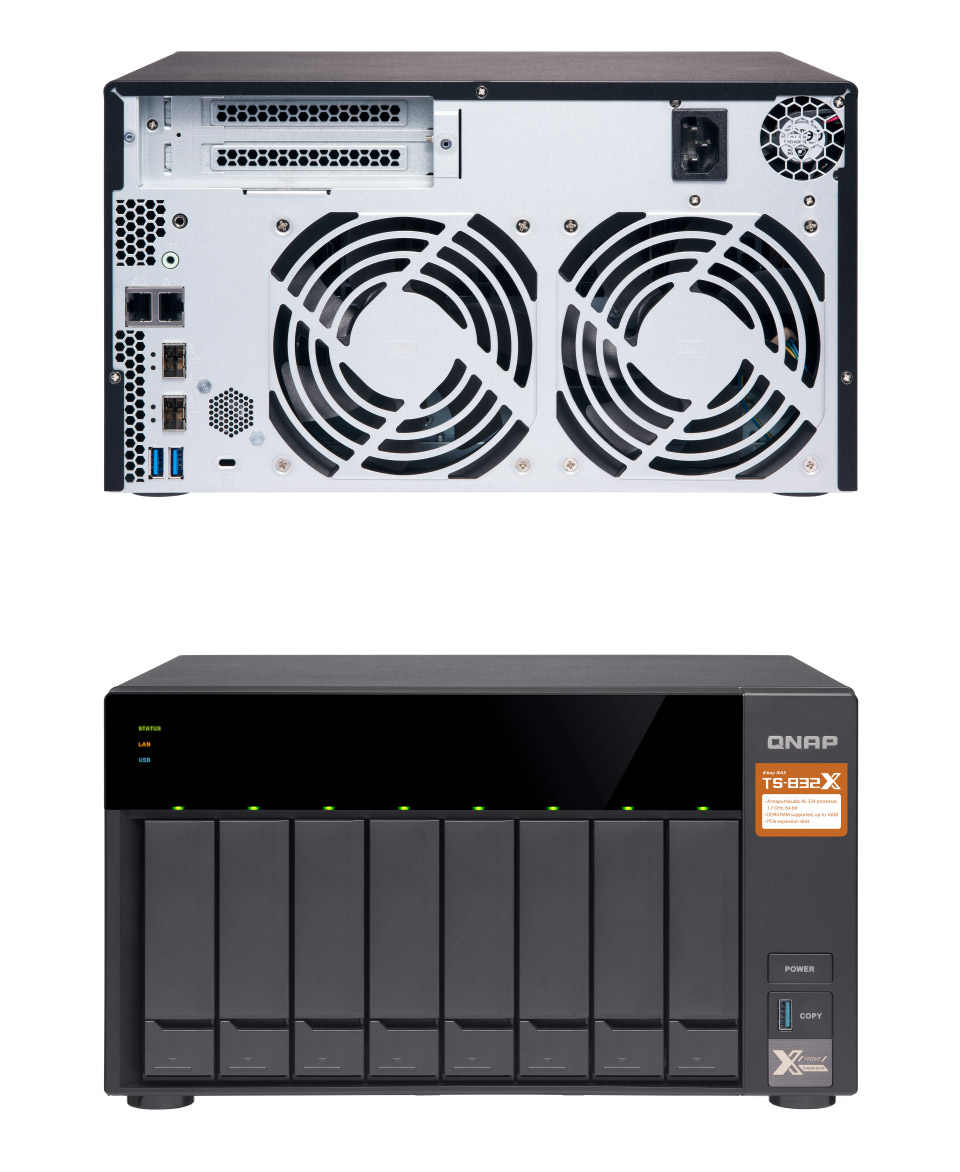 Buy QNAP TS-832X-2G 8 Bay 10GbE NAS [TS-832X-2G] | PC Case Gear Australia