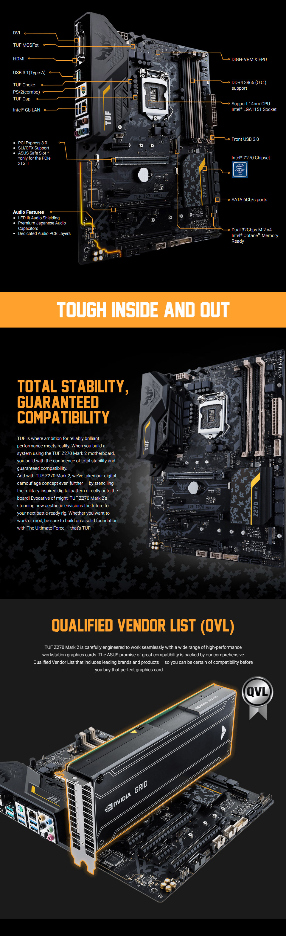 Buy ASUS TUF Z270 Mark 2 Motherboard [TUFZ270MK2] PC Case Gear
