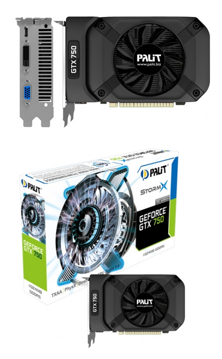 Buy Palit GeForce GTX 750 StormX OC 1GB [VCP-GTX750-1GOC] | PC Case ...