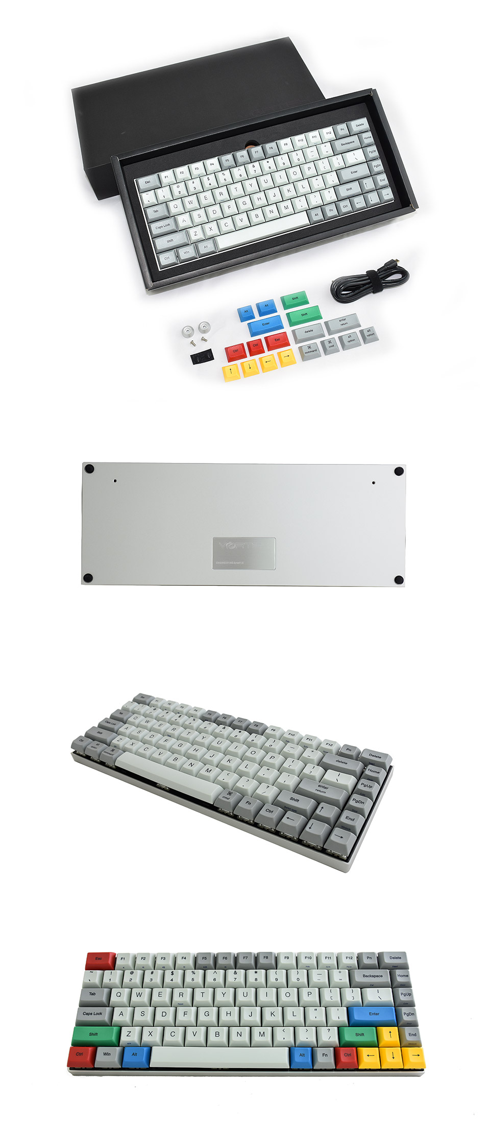 Buy Vortex Race 3 Aluminium TKL Mech Keyboard MX Silver [VTG83SVRMSLV ...