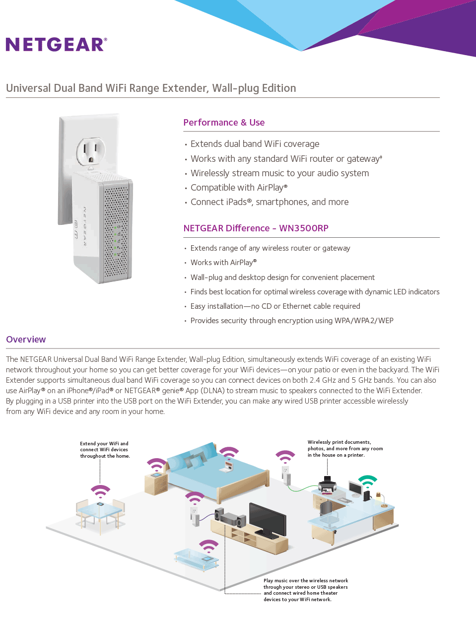 Buy Netgear WN3500RP Universal Range Extender [WN3500RP] PC Case Gear
