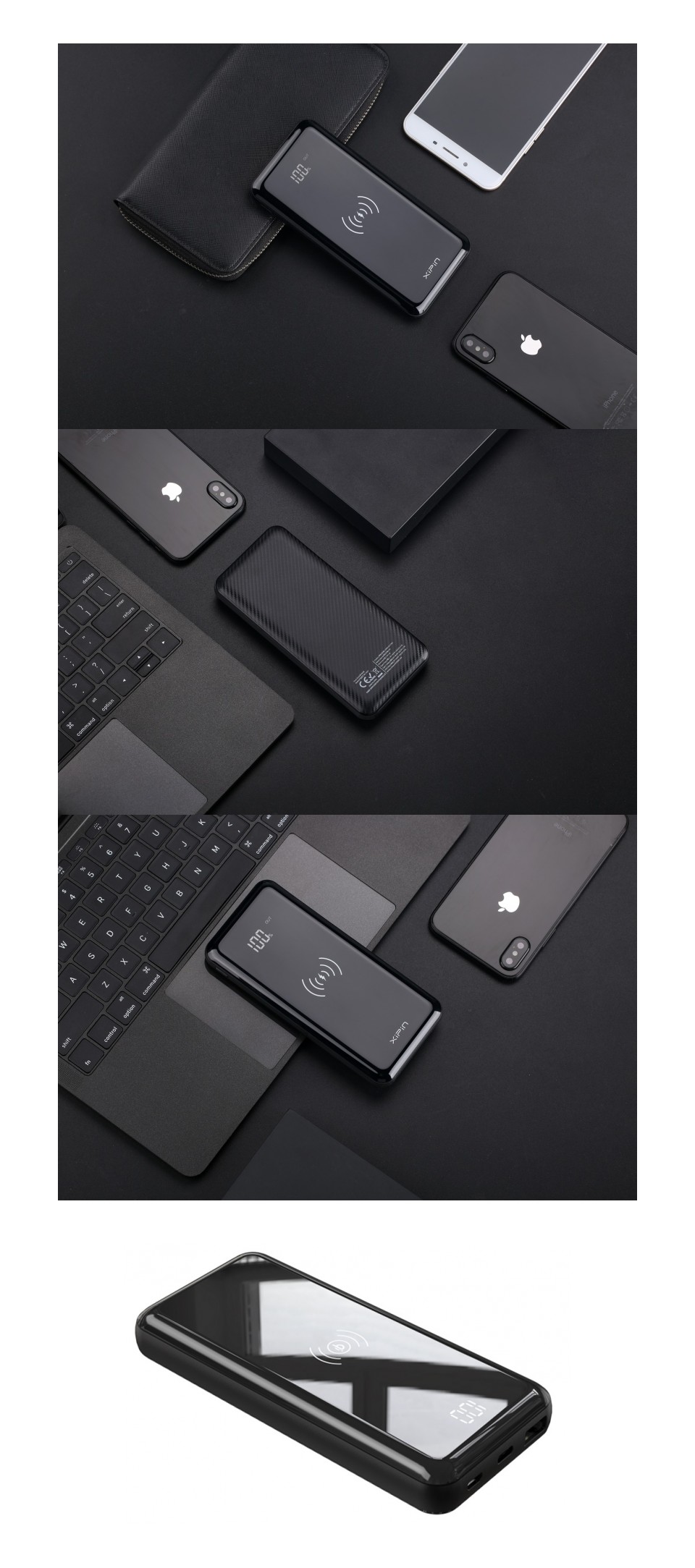 XiPin T58LP QC3.0 PD Wireless 10W 10,000mAh Power Bank XiPin T58LP QC3.0 PD Wireless 10W 10,000mAh Power Bank product
