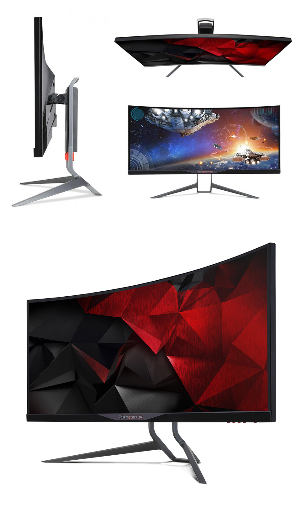 Acer Predator Gaming X34 Pbmiphzx Curved 34" UltraWide QHD Monitor wit - 1