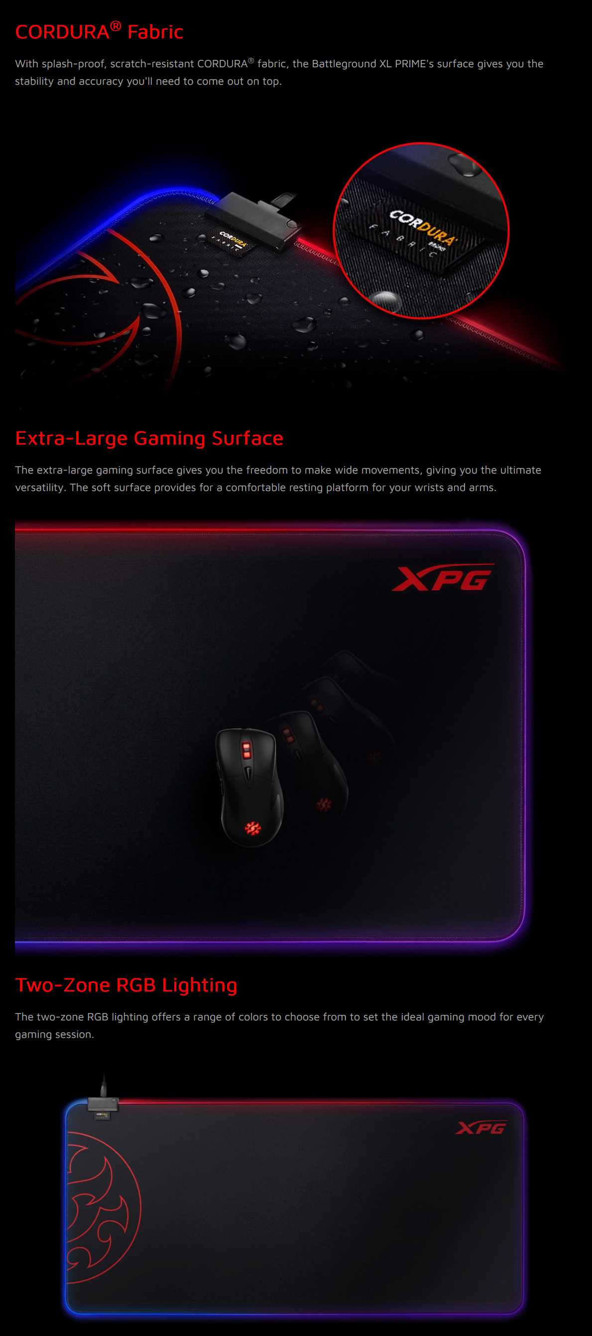 Buy ADATA XPG Battleground Prime Mousepad XL [XPGBATTLEGROUNDPRIMEXL