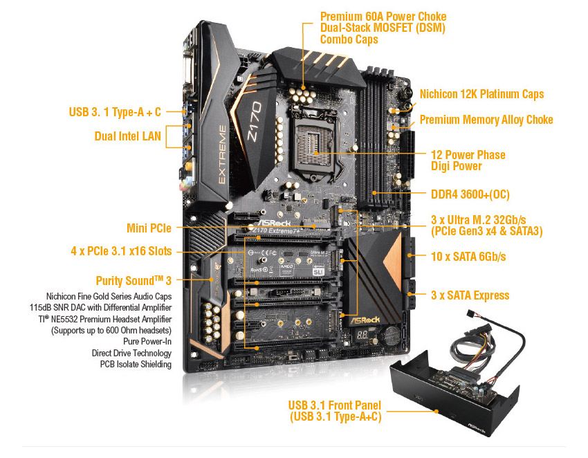 Asrock Z170 Z170 7700k Asrock Z170 Core I7 6700K メモリ16GB