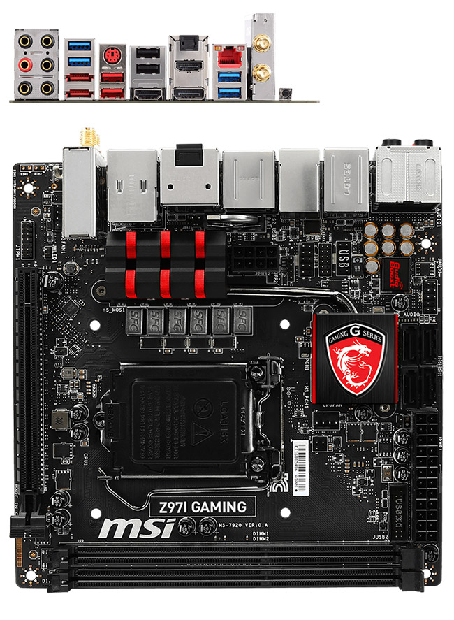 Buy MSI Z97I Gaming AC Mini ITX Motherboard [Z97I-GAMING-AC] | PC Case ...