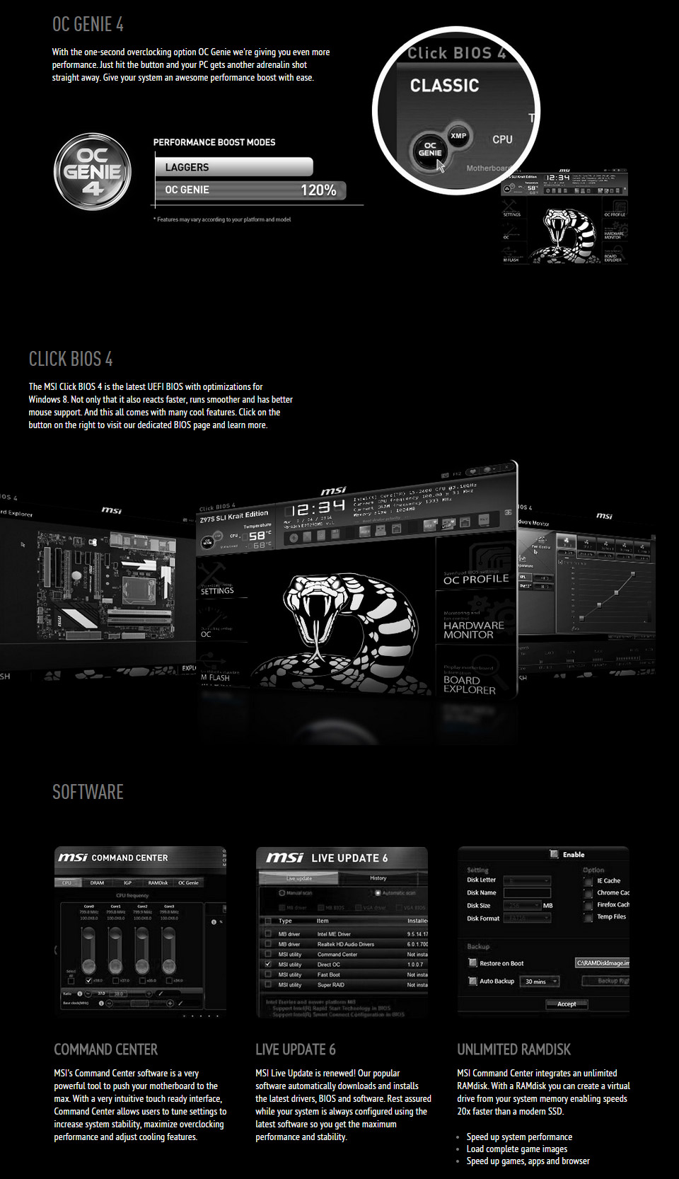Buy MSI Z97S SLI Krait Edition Motherboard [Z97SSLIKRAIT] PC Case