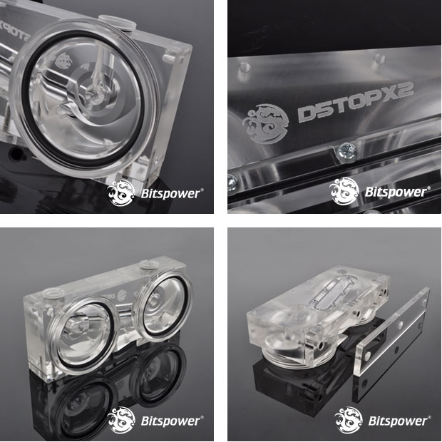 Buy Bitspower Dual D5 Mod Top, Acrylic, Clear [BP-2D5TOPAC-BK