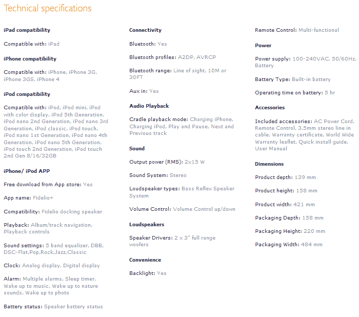 Buy Philips Fidelio DS8550 Dock with Bluetooth [DS8550] PC Case Gear Australia