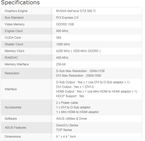 Buy ASUS GeForce GTX 560Ti DirectCU II TOP 1GB [ENGTX560-DCII-T
