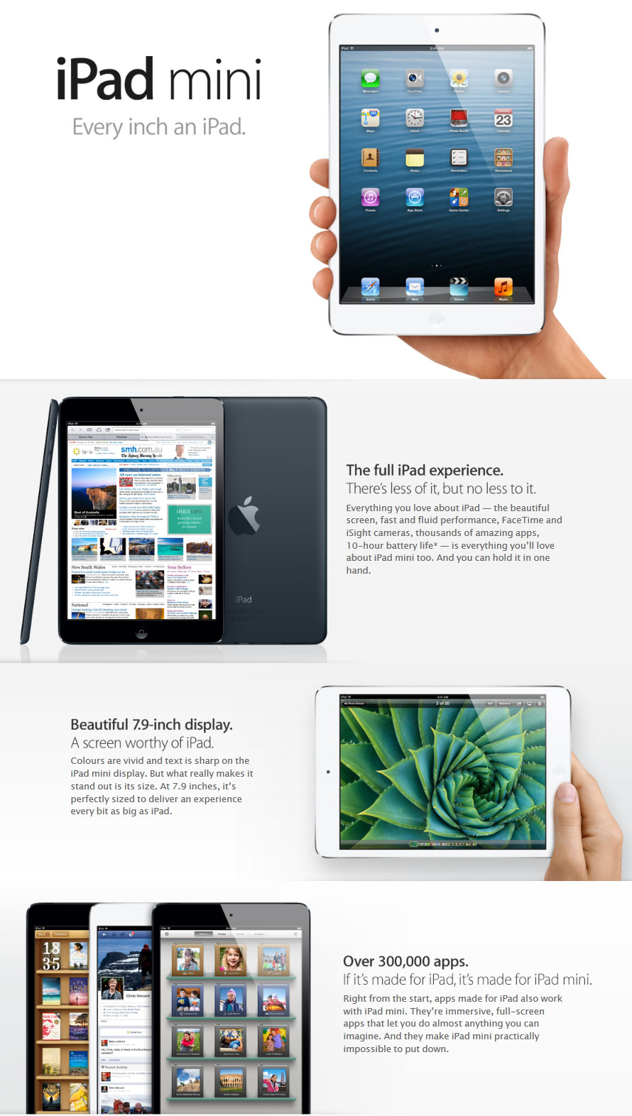 Buy Apple iPad mini Wi-Fi 16GB White [MD531XA] | PC Case Gear Australia