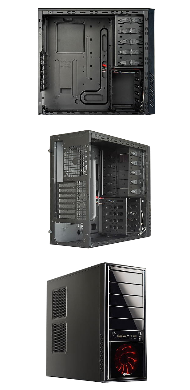 Buy Enermax LuxuRay Mid Tower Case [LuxuRAY] | PC Case Gear Australia