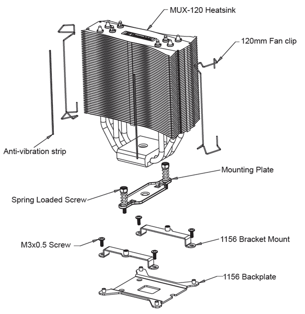 Buy Thermalright MUX120 CPU Cooler [MUX120] PC Case Gear Australia