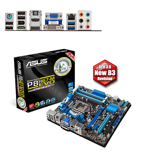 Core i5 2500 + ASUS P8H67-M EVO + 8Gbメモリ Core i5 2500 + ASUS P8H67-M EVO + 8Gbメモリ