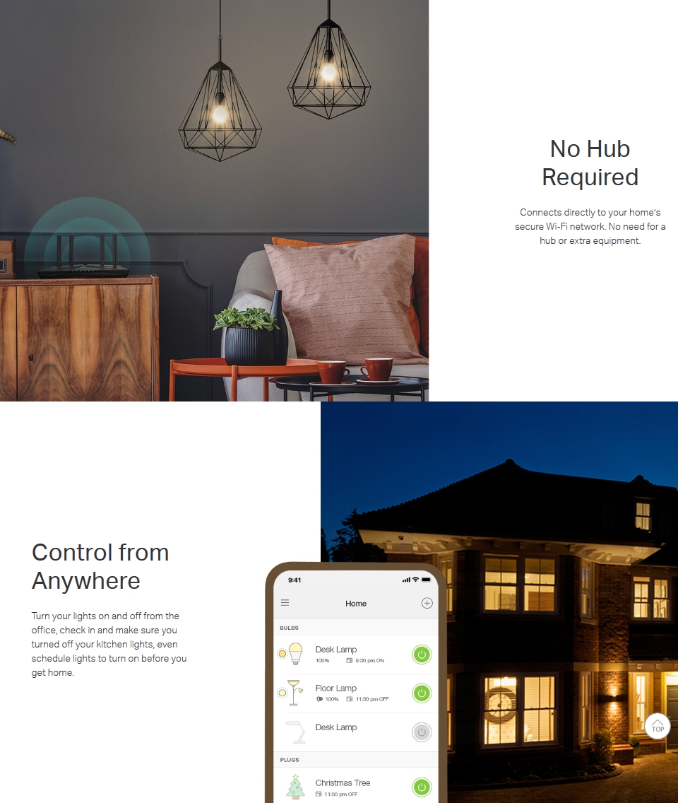 TP-Link KL50 Soft White Filament Smart Wi-Fi LED Bulb TP-Link KL50 Soft White Filament Smart Wi-Fi LED Bulb features 2