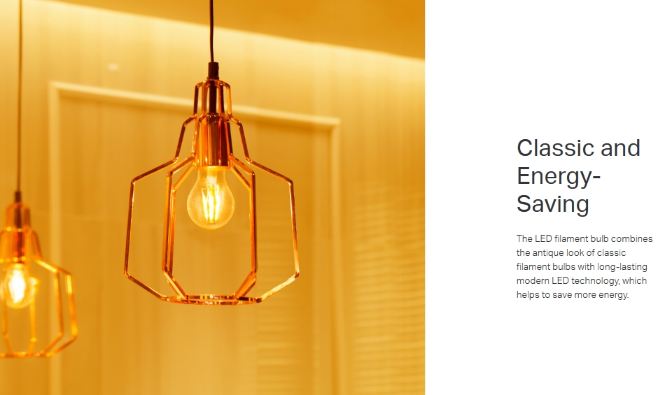 TP-Link KL60 Warm Amber Filament Smart Wi-Fi LED Bulb TP-Link KL60 Warm Amber Filament Smart Wi-Fi LED Bulb featrues 3