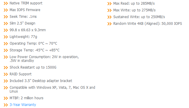 Buy OCZ Vertex 60GB SSD [OCZSSD2-2VTXE60G] PC Case Gear Australia