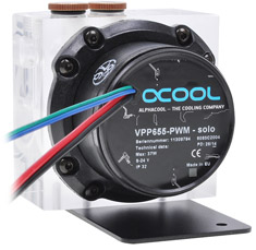 Buy Alphacool VPP655 Power Pump PWM Plexi [1010956] | PC Case Gear