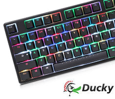 Ducky One TKL RGB Cherry MX Blue Mechanical Keyboard Ducky One TKL RGB Cherry MX Blue Mechanical Keyboard