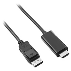 CableMod DisplayPort to HDMI Cable M-M Black 2m